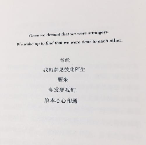 飞鸟集 泰戈尔 英文 我们梦见彼此陌生