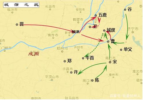 晋文公重耳,"退避三舍"的城濮之战
