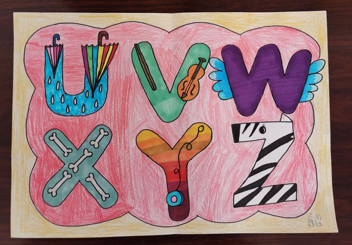 东胜街小学三年级246班【第四期】字母小报uvwxyz