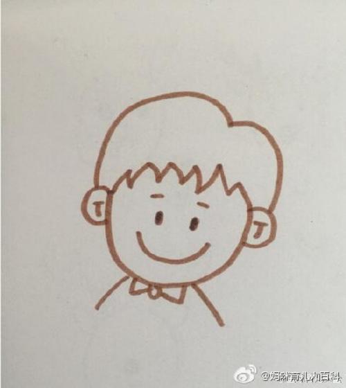 小男孩简笔画步骤图 卡通小男孩简笔画怎么画