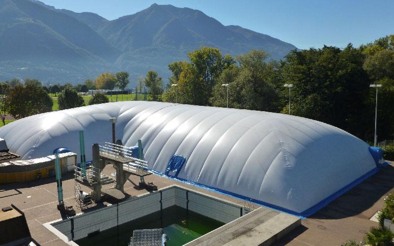 工业仓储充气膜储料仓