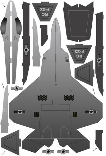 一些手工制作飞机模型的图纸集合,内部包含多种飞机模型