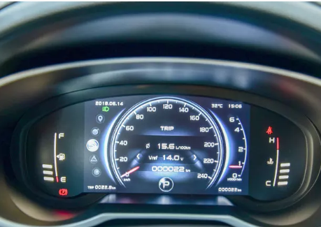 评测博越运动版液晶仪表盘图解及博越运动版方向盘解析