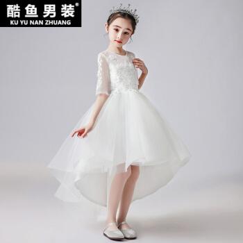 【白纱裙女童小礼服夏】儿童公主裙走秀蓬蓬裙大童钢琴演奏花童婚纱