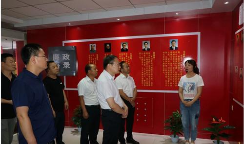 礼泉县县委常委纪委书记任全智一行到新天地公司考察调研廉政文化进