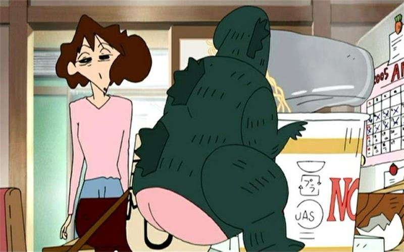 [蜡笔小新] 光屁屁怪兽吃泡面!
