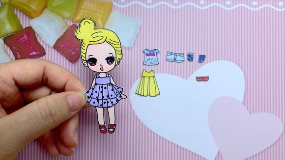 给纸娃娃胖妹做两套不同风格的连衣裙,非常漂亮,你喜欢哪一套