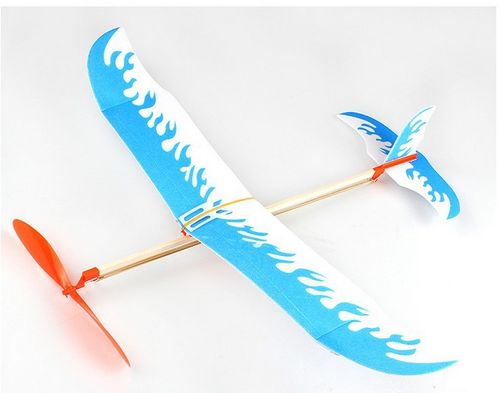 雷鸟橡皮筋动力飞机模型飞机航模双翼飞机橡皮筋动力