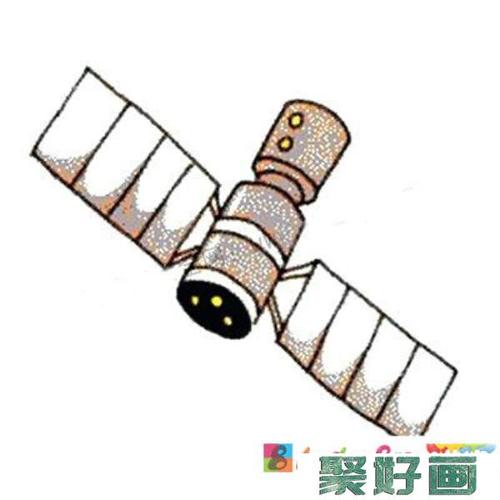 人造卫星简笔画的画法怎么画简笔画教程