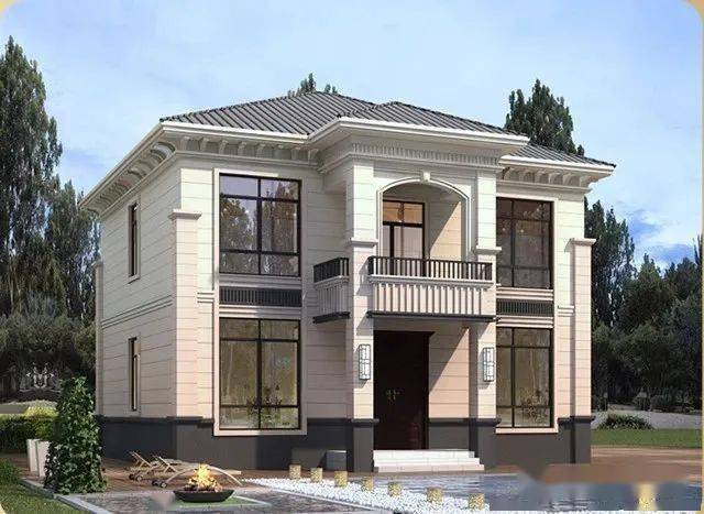 2022新款二层农村别墅,各种风格自建别墅20几万就能开