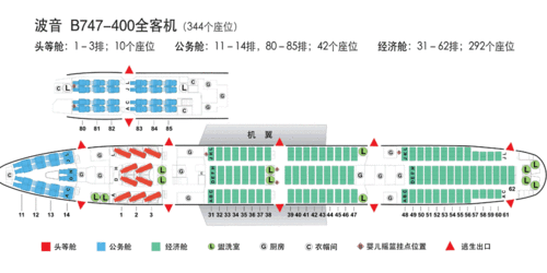 国航波音747飞机12a座位是在那一层?