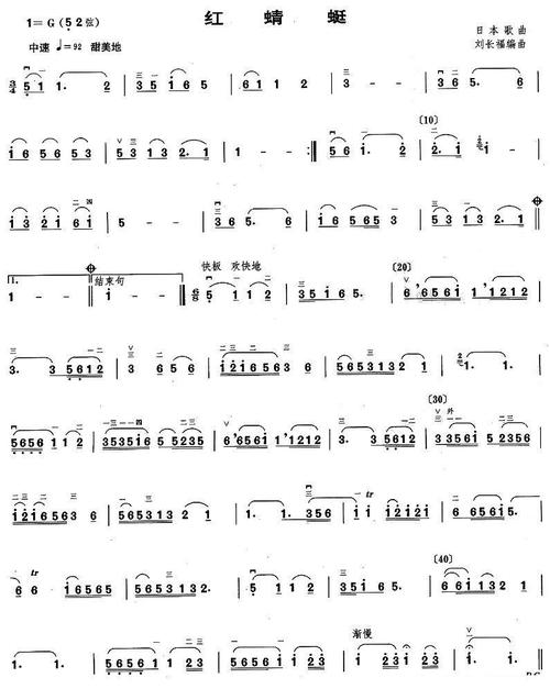 日本歌曲:红蜻蜓(刘长福编曲)