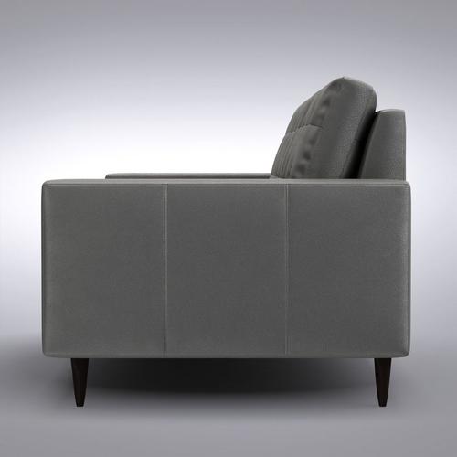 crate and barrel - petrie leather sofa