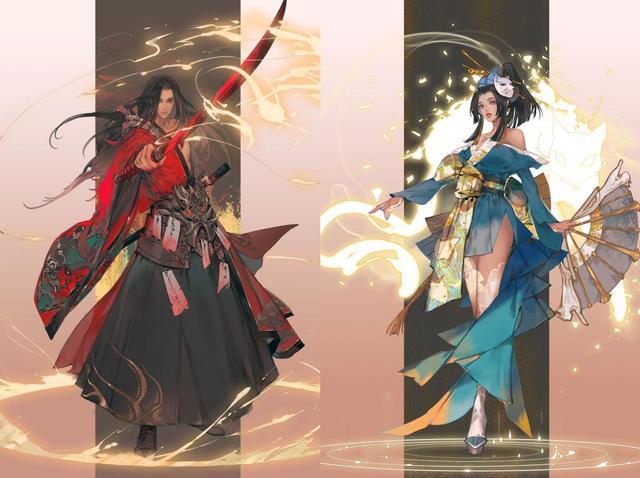 大神手绘火舞和橘右京,魅语修罗cp海报看呆玩家,这也太配了!