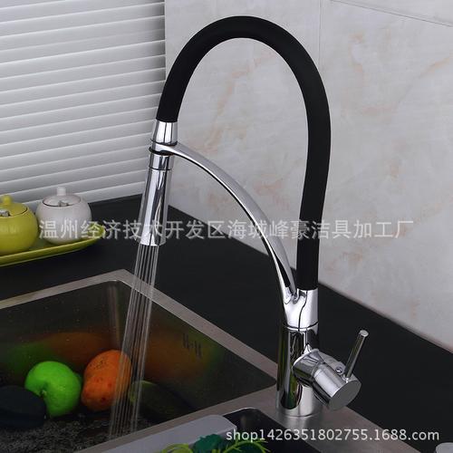 全铜厨房水龙头冷热菜盘水龙头弹簧水龙头
