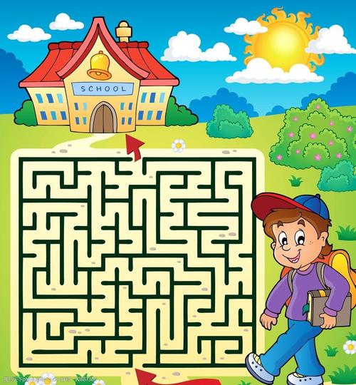 迷宫插图图片