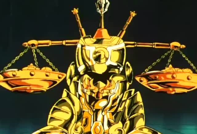 圣斗士星矢 紫龙用天秤座武器 一剑劈碎冰封解救冰河