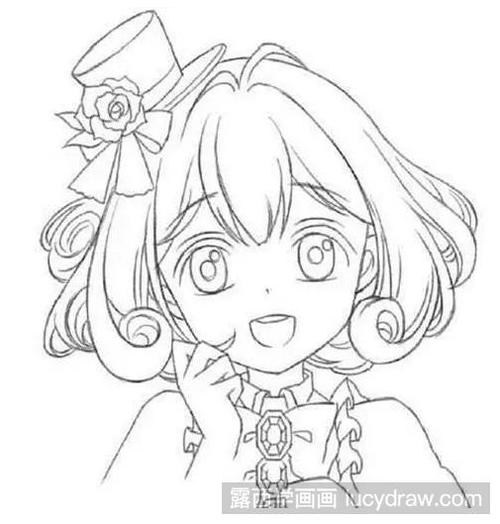 动漫人物绘画过程分解