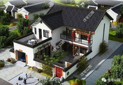 今天给大家带来一套中式小院的户型,大家看看和欧式别墅比是不是也不