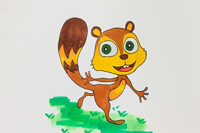 熊熊乐园小蹦蹦简笔画