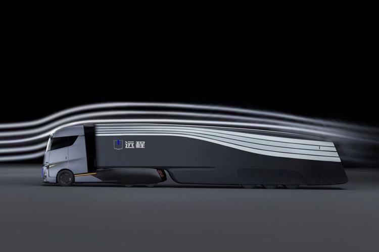 吉利竟然发布了一款新能源大卡车一一远程星瀚h