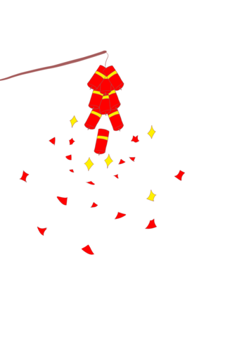 20192019新年快乐喜庆鞭炮