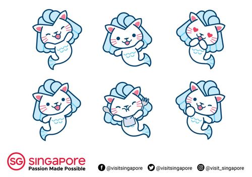新加坡旅游局少女心爆棚,鱼尾狮都能这么萌了吗!