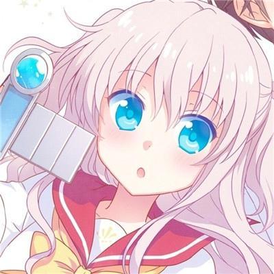 卡通版可爱动漫情侣头像一左一右 你的一句早安让我高兴一整天