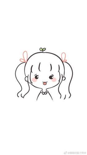 可爱生日闺蜜简笔画