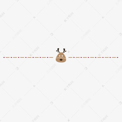 圣诞节麋鹿分割线