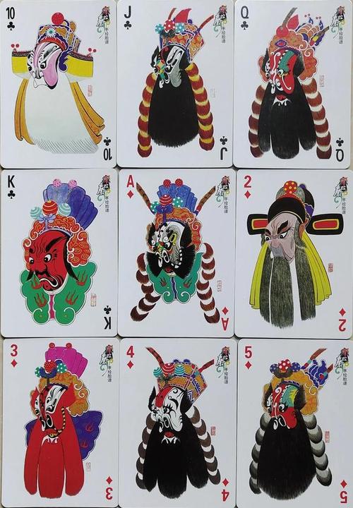 甘肃秦腔泰斗级甘谷艺人手绘秦腔脸谱扑克欣赏第三集