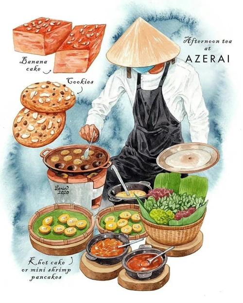 美食绘越南插画师lerin