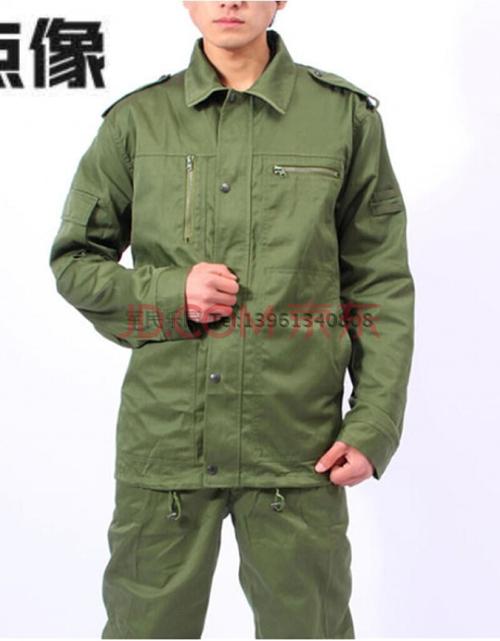 新老式87式冬作训服涤卡工作服黄涤卡工作服退役服装老兵服 军绿色 1