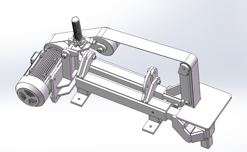 倾斜式砂带机设计全套图