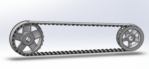 首页 三维模型 这个模型采用solidworks设计,皮带轮传送传动结构模型.