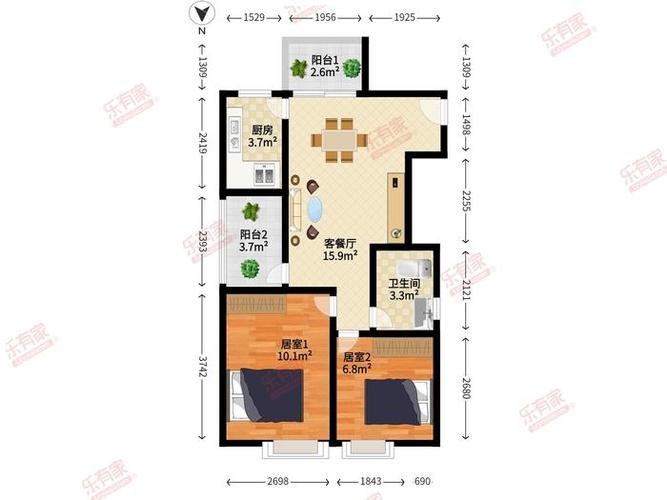 城市东座公寓户型图