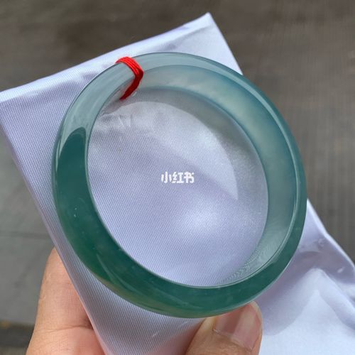 精品冰晴蓝大圈口手镯,59-14-7mm_手镯_翡翠手镯_时尚