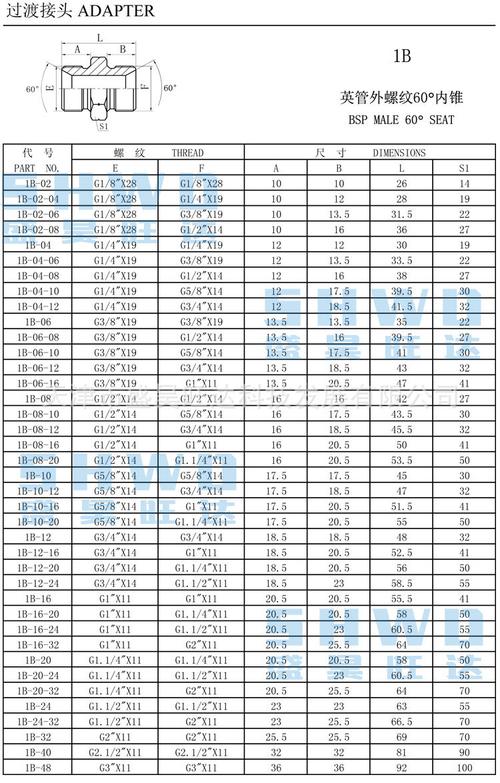永华标准液压油管接头英制g/pt/直管螺纹c型60度内锥凹面密封1bwd