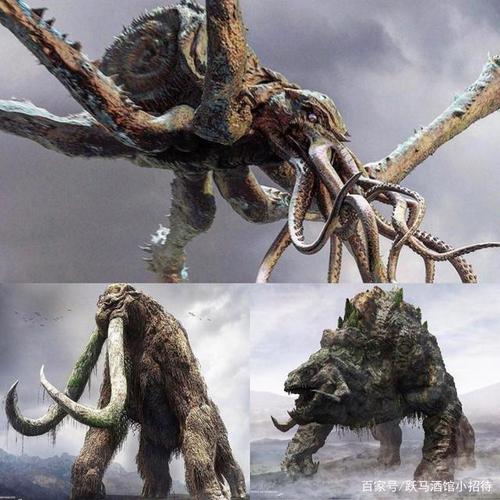 当中向哥斯拉俯首称臣的贝希摩斯,玛士撒拉,斯库拉也都出现在帝王组织