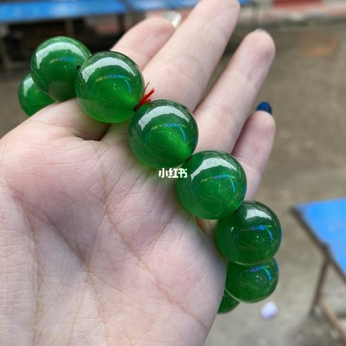 翡翠帝王绿珠子手串_翡翠_手串_翡翠珠子_时尚_配饰