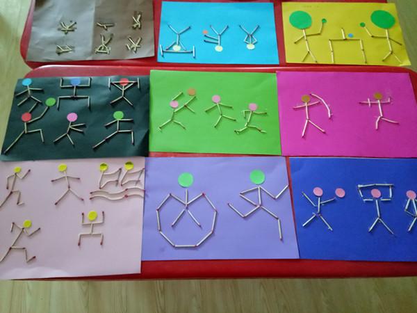 如皋市如城安定幼儿园:火柴棒拼贴 妙趣横生