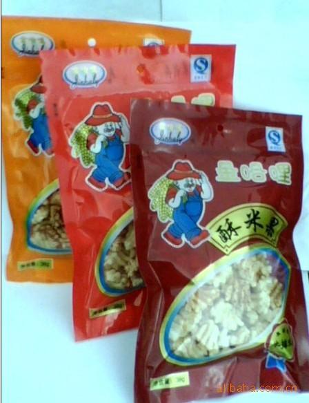 供应金哈哩 膨化小食品 酥米果(番茄味)