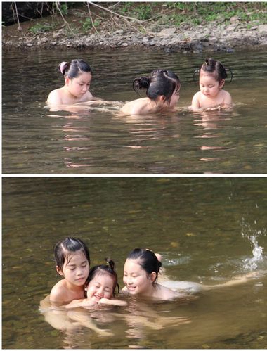 三妞戏水——无忌童年