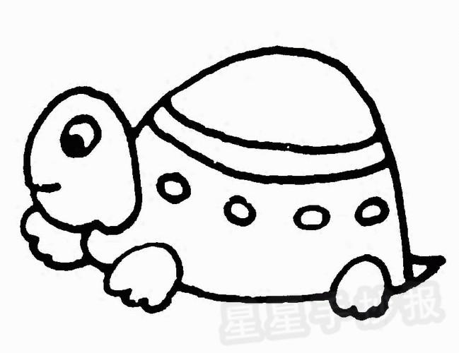 小乌龟简笔画