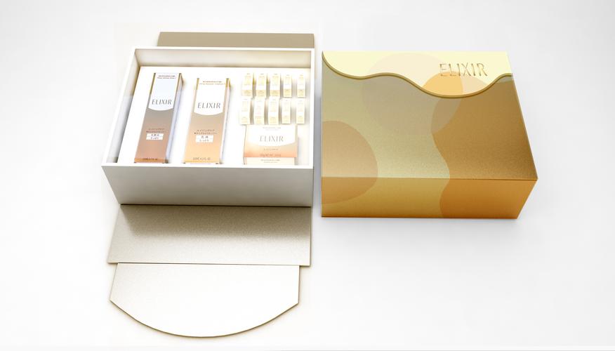 elixir怡丽丝尔化妆品礼盒外包装设计方案