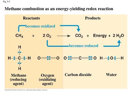 9-3 methane combustion as an energy-yielding redox reaction