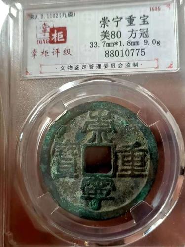 拍品1崇宁重宝.美80《方冠》