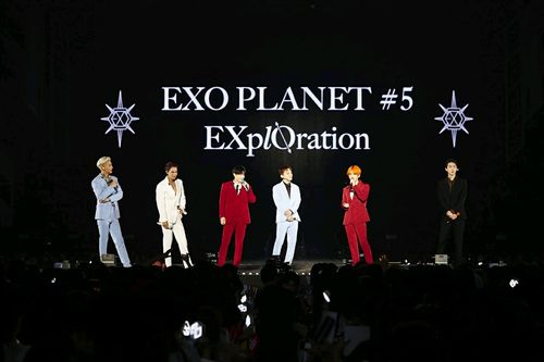 【exo】成功落下五巡帷幕