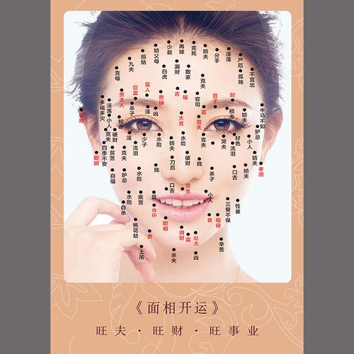 男女面痣图点痣脸部面相宣传画取痣面照图去痣祛痣图片广告海报