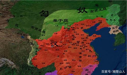 公元前200年冬12月西汉地图